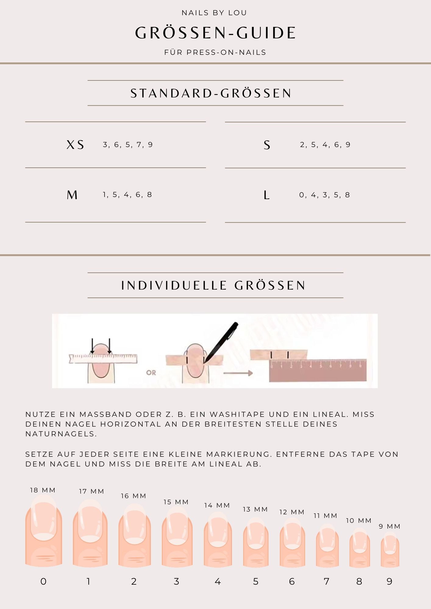 Nail-Set "Pastell-Schnörkel"